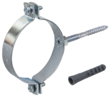 Pipe Clamp with Screw / D[mm]: 46-50; Tv[inch]: 1 1/2