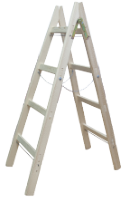 Wood Ladder / N[trepte]: 6; H[cm]: 210; Ht[cm]: 225