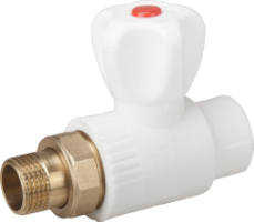 PP-R Radiator Valve-Straight / Dp[mm]: 20; Df[inch]: 1/2