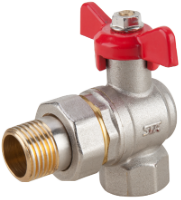 Corner ball valve