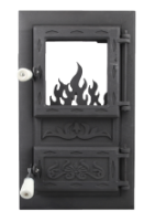 Stove Door with Glass / H[mm]: 525; B[mm]: 310