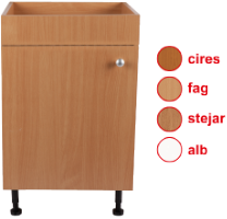 Sinks Base Cabinet / D[cm]: 50x50; C: stejar