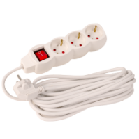 Elektromos Hosszabbító Kapcsolóval 3 Aljzattal (3P) EvoTools®