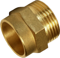 Copper Pipe Connector / De[inch]: 1; Di[mm]: 22