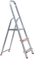 Aluminium Platform Step-Ladder / N[trepte]: 3+P; H[cm]: 79; Ht[cm]: 139