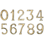 House Door Brass Numbers