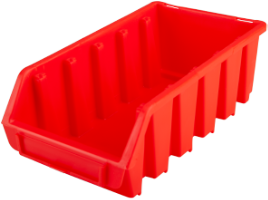 Storage Container / C: rosu; D(LxBxH mm): 161x116x75 / 125x75x65