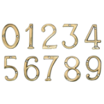 House Door Brass Numbers