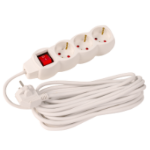 Elektromos Hosszabbító Kapcsolóval 3 Aljzattal (3P) EvoTools®