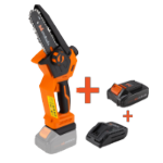 Akkus szénkefementes mini láncfűrész készlet 2 akkumulátorral és töltővel MAX 20V ONE EvoTools®