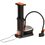 Foot Pump with Two Pistons and Pressure Gauge