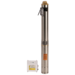 Submersible Stainless Steel Pump 1100W Centrifugal 14 Turbines with Control Panel and Increased Sand Resistance Evosanitary Plus