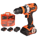 Kefe Nélküli Ütvecsavarozó Készlet 2 Akkumulátorral și Tartozékokkal Max 20V POWER EvoTools®